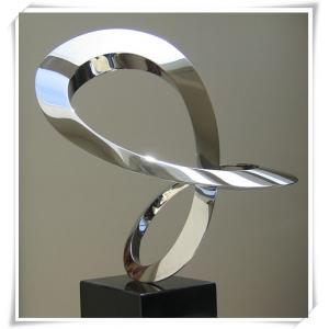 China Contemporary Polished Abstract Stainless Steel Sculpture For Interior Or Outdoor Decoration supplier