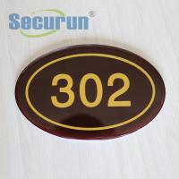 China Acrylic Reflective House Numbers Signs Laser Engraved ODM on sale