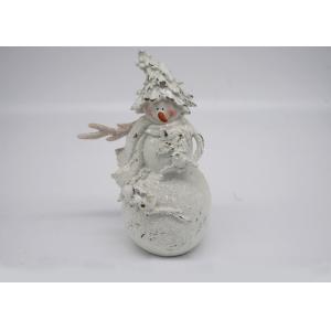 Polyresin Material Christmas Snowman Figurines Gift Crafts For Decoration