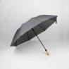 China Lightweight 2 Foldable Golf Umbrella Light Wood Handle With Silk Screen Print wholesale