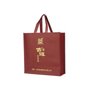 sewing machine non woven shopping bag best quality and clear print customized logo