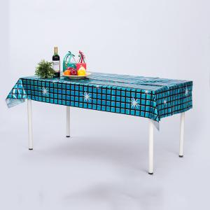 China Shiny Laser Disco Table Cloths Rectangular Disco Ball Tablecloth wholesale