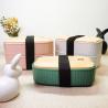 China Customized Color Dual Tier Bamboo Lid Lunch Box for Large Capacity Portable Bento Box wholesale