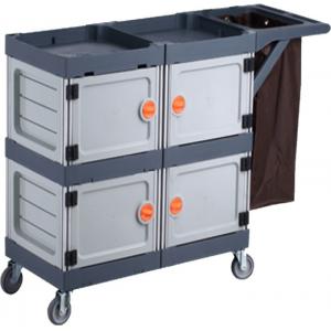 High Security Hotel Housekeeping Janitorial Cleaning Cart