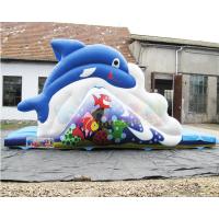 China Carnival Shark Commercial Inflatable Slide Castle Bounce House on sale