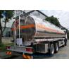 Dongfeng 8*4 27.5cbm Fuel Tank Trailer 340HP Aluminium Alloy For Transporting