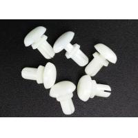 China Small White Hardware Rivets , 10mm Round Head Nylon Push Rivets on sale