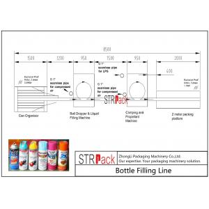 China High Performance Bottle Filling Line / Aerosol Paint Can Filling Machine Line supplier