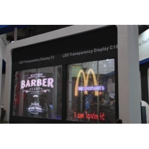 9245 Pixels Transparent Professional Led Display Screen 5000cd 10.4mm