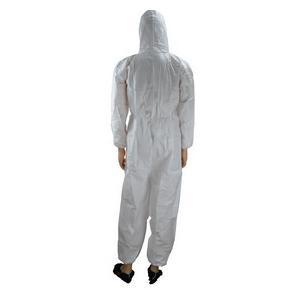 Working Disposable Protective Coverall With Attached Hood , Disposable Paint Suit