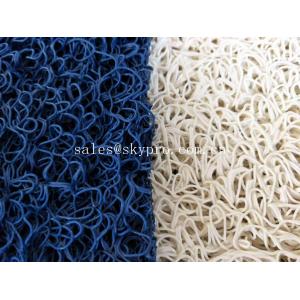 China Dark Grey Plastic Printed Waterproof PVC Floor Mat / Anti - Fatigue Rubber Bathroom Mat supplier