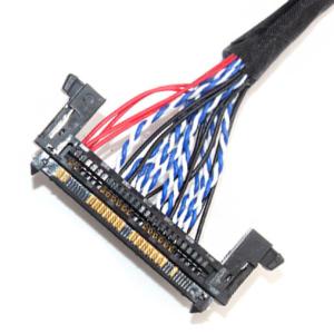 China 26AWG lancement du câble équipé de l'affichage à cristaux liquides LVDS 1.0mm JAE Fix-30ssl-Hf à l'informatique des HEURES Df13 supplier
