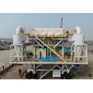 China Eco Hopper  in port discharging wood pellet material handling to truck supplier