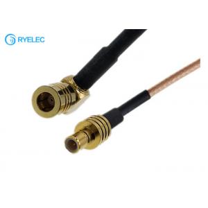 SMB Male To SMB Female Right Angle Connector For Rg316 Rf Interface Cable Assembly