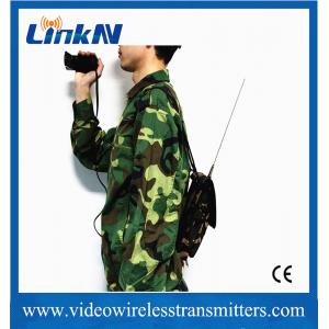 China Military Tactical Manpack COFDM Transmitter HDMI & CVBS Two-way Intercom AES256 Encryption 2W Output Power supplier
