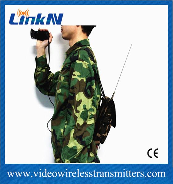 LKAV1506 Военный тактический манпак COFDM передатчик HDMI & CVBS Двухсторонний интерком AES256 Шифрование 2W Выходная мощность