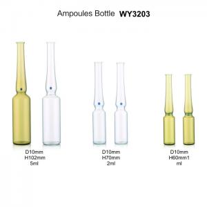 China Neutral Glass Essential Oil Bottles Brown Borosilicate Glass Vial Hot Stamping supplier
