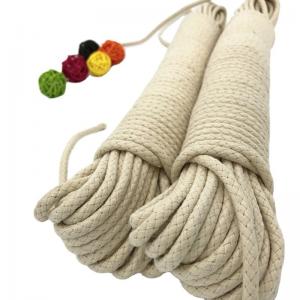 China YILIYUAN 2021 Shandong Exit 6mm 8 mm flat hollow nude cotton halyard rope Specifications 4-36mm supplier