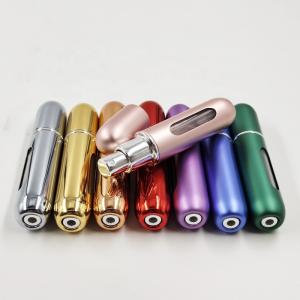 China Custom Bottom Fill Bottles Portable Mini Empty Wholesale Refillable Aluminium Spray Bottle 5ml Perfume Atomizer for Travel wholesale