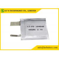 China LP104040 3.7V 60mah small Lithium Polymer Battery Cell pl104040 lithium ion batteries 3.7v 60mah for tracking system on sale