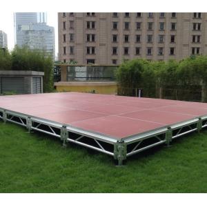 China 4ft *4ft 6082 Aluminum Movable Stage Platform 18mm Thinkness Anti Slip And Fireproof Plywood For event on water supplier