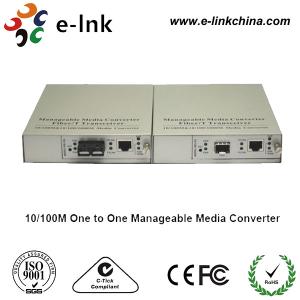 China Conversor 10 dos meios dos ethernet da fibra do único modo do SC/100/1000M um um controlado supplier