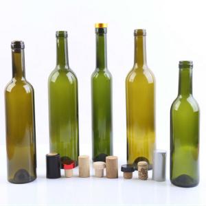 750ml 750cl Olive Green Glass Wine Bottle Made of Super Flint Glass for Distribution