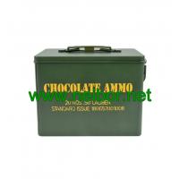 China Lockable stackable and Reusable Small Chocolate Ammo Can fake military metal case on sale