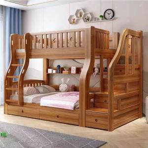 China Lovely Children Wood Double Bunk Bed supplier