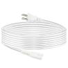 China QIUCABLE TV Power Cord - 2Pack 10FT 2 Prong Non-Polarized Plug NEMA 1-15P to C7 Figure 8 Replacement Supply Cord ( B0D7RKLTSJ) wholesale