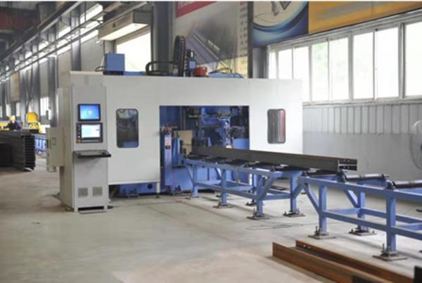 BT40 High Speed CNC Drilling Machine Line for H Beam Drilling Used in Steel