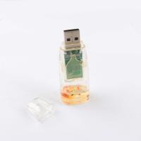 China Plastic Liquid USB Flash Drive Our Side Plastic Inside Duck Can Customized Made on sale