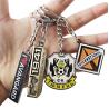China Custom Metal Enamel Keychain Engraving Key Chains Small Keychain Rings wholesale