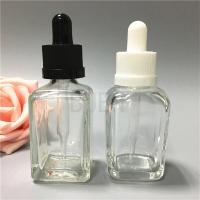 China Recyclable Glass Dropper Bottle Transprent Clear Small 18mm Neck on sale
