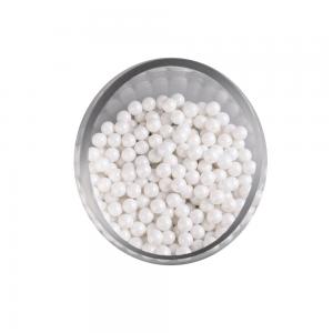 Refractory White Ceramic Balls / Beads Zirconium Polished ROHS