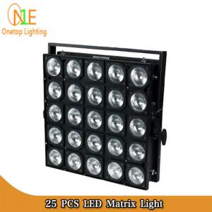 China Guangzhou Factory Stage 25 pcs LED matrix light RGBW 4 in 1 Led Moving Head Light DMX512 supplier