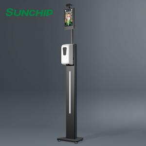 China FCC AI 8 Face Recognition Thermal Sensor With Hand Sanitizer supplier