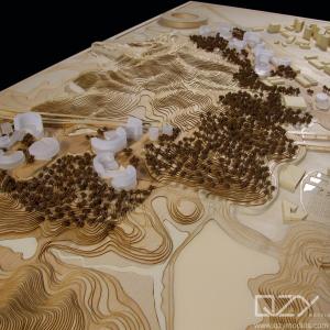 Conceptual Architectural Section Model CABR 1:1500 The Chinese University Of Hongkong Shenzhen Campus