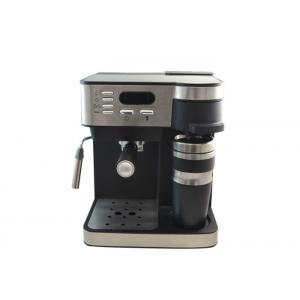 China Kitchen Espresso Coffee Maker 8-10 Cups Digital 20Bar Black Silver With Frother supplier