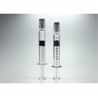 China 2.25ml Glass Prefilled Syringes With Luer Lock Rigid Cap ISO Certificated on sale