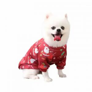 Soft Winter Pet Christmas Sweater Warm Christmas T Shirts Cotton / Tulle Material