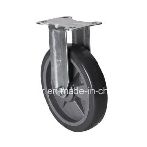 China Medium 6 130kg Rigid PU Caster Z5706-77 with Non-Slip and Shock-Absorbing Wheel supplier
