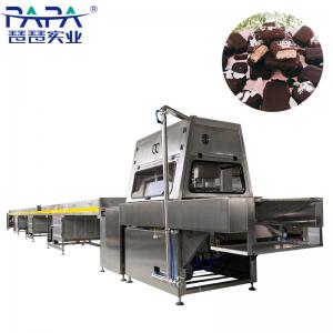China Full Automatic Chocolate Enrobing / Coating Machine With Cooling Tunnel supplier
