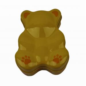 China Tinny Teddy Bear Custom Tin Can Sweets Candy Gift Metal Tin Box supplier