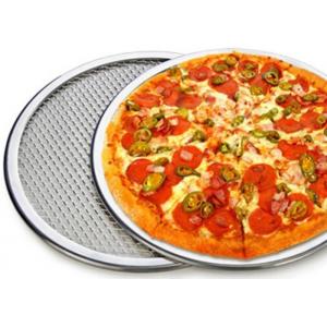 China Food Grade 40cm​ Pizza Baking Tools Aluminum Pizza Pan 16 Inch wholesale
