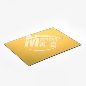 Golden Silver Single Side Perspex Mirror Cut To Size Mirror Acrylic Sheet 1220X2440mm