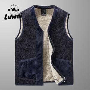 China Street Style Cold Weather Vest Knit Polar Fleece Dress Vest With Pockets supplier