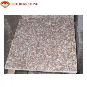 Custom Peach Flower Red G687 Granite Tiles For Bathroom Floor