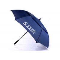 China Black Promotion 30 Inch Vented Golf Umbrella , Large Golf Umbrella Windproof on sale