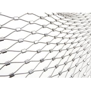 China Inox Ferrule Stainless Rope Mesh For Helideck Perimeter Safety Net Custom wholesale